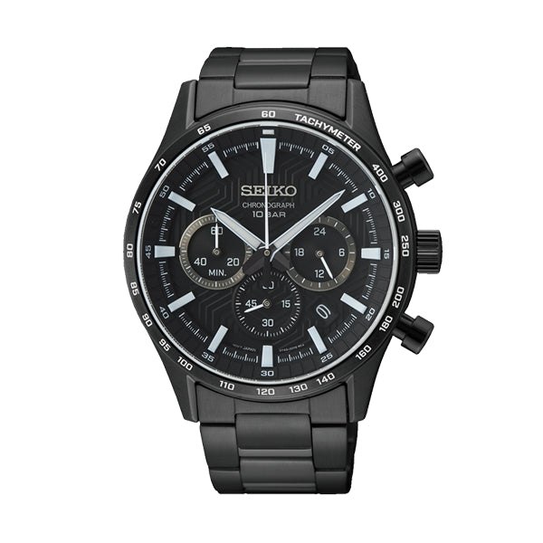 Seiko Chronograph SSB415P1 Quarzo Argento Blu