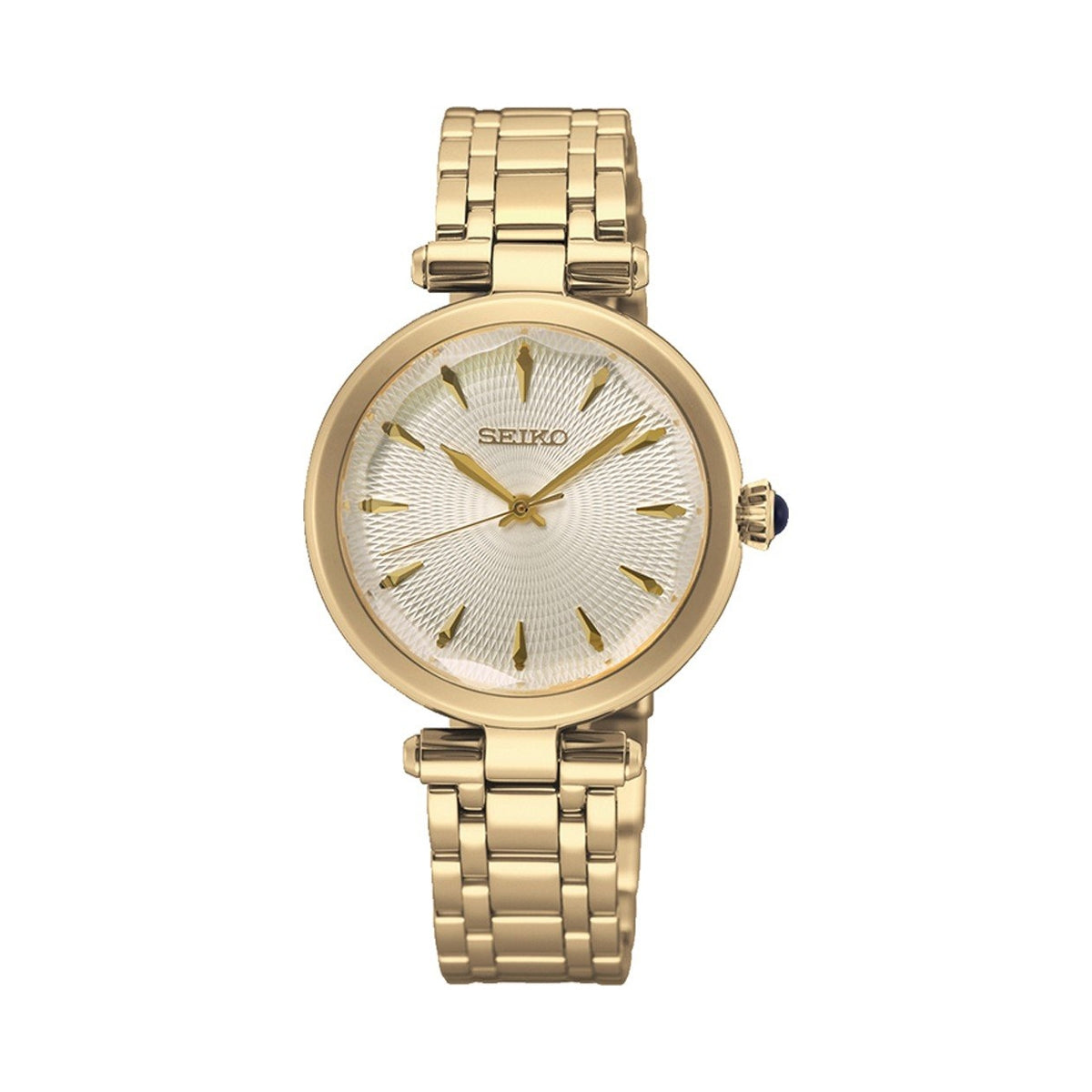 Seiko Quarzo SRZ554P1 Donna Oro Rosa Cristalli