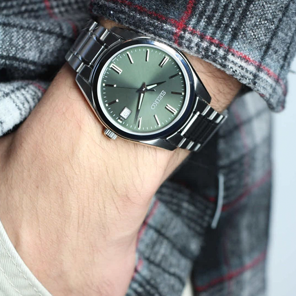 Seiko Quarzo SUR527P1 Uomo Acciaio Blu
