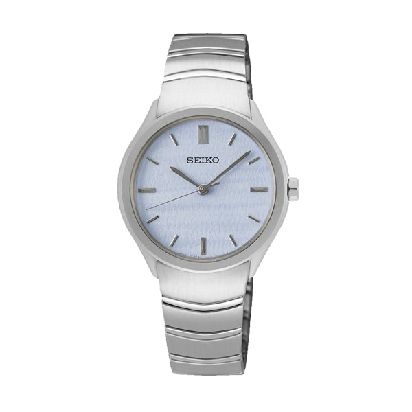 Seiko Quarzo SUR549P1 Donna Acciaio Bianco