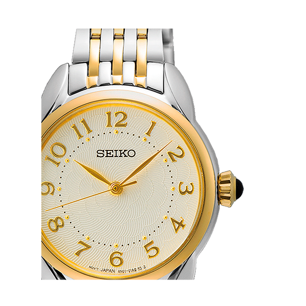 Seiko Quarzo SUR562P1 Donna Oro Rosa Cristalli