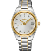 Seiko Quarzo SUR582P1 Donna Acciaio Bianco