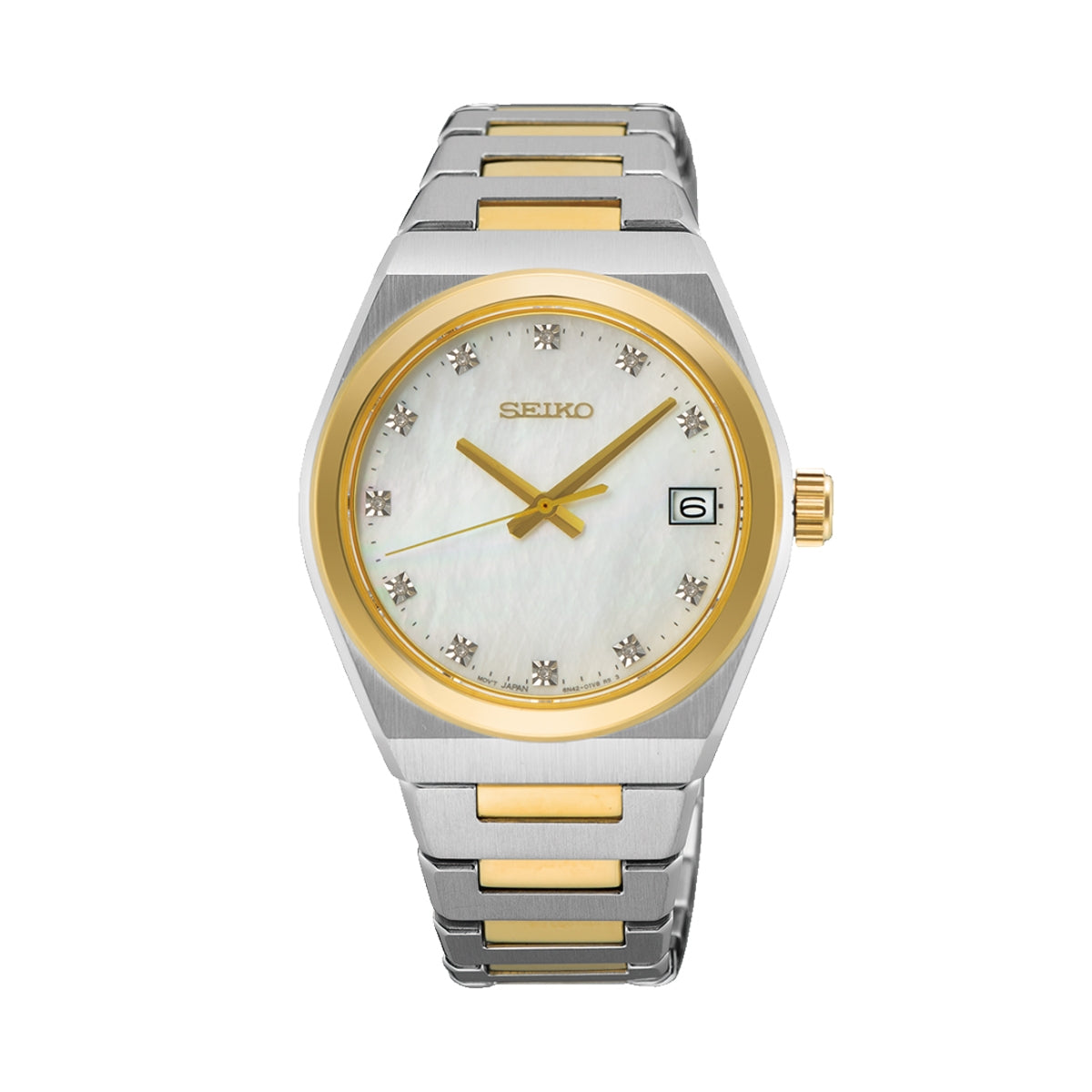 Seiko Quarzo SUR604P1 Donna Oro Giallo Marrone
