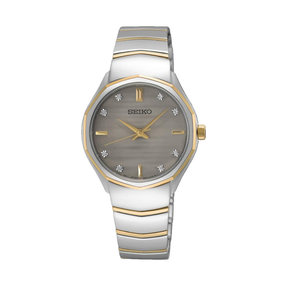 Seiko Quarzo SUR616P1 Donna Oro Giallo Bianco