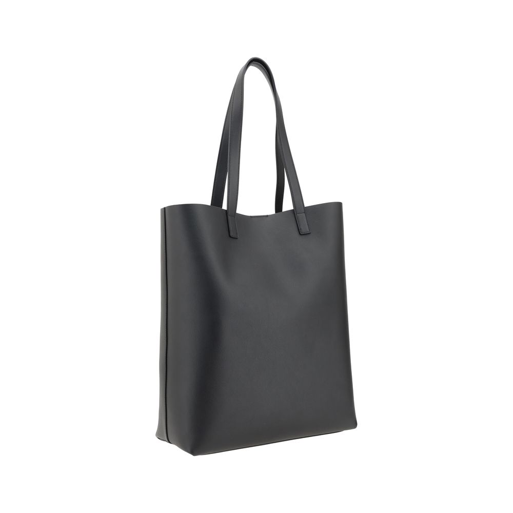 Shopping Bag Bold Saint Laurent in Pelle Nera Uomo
