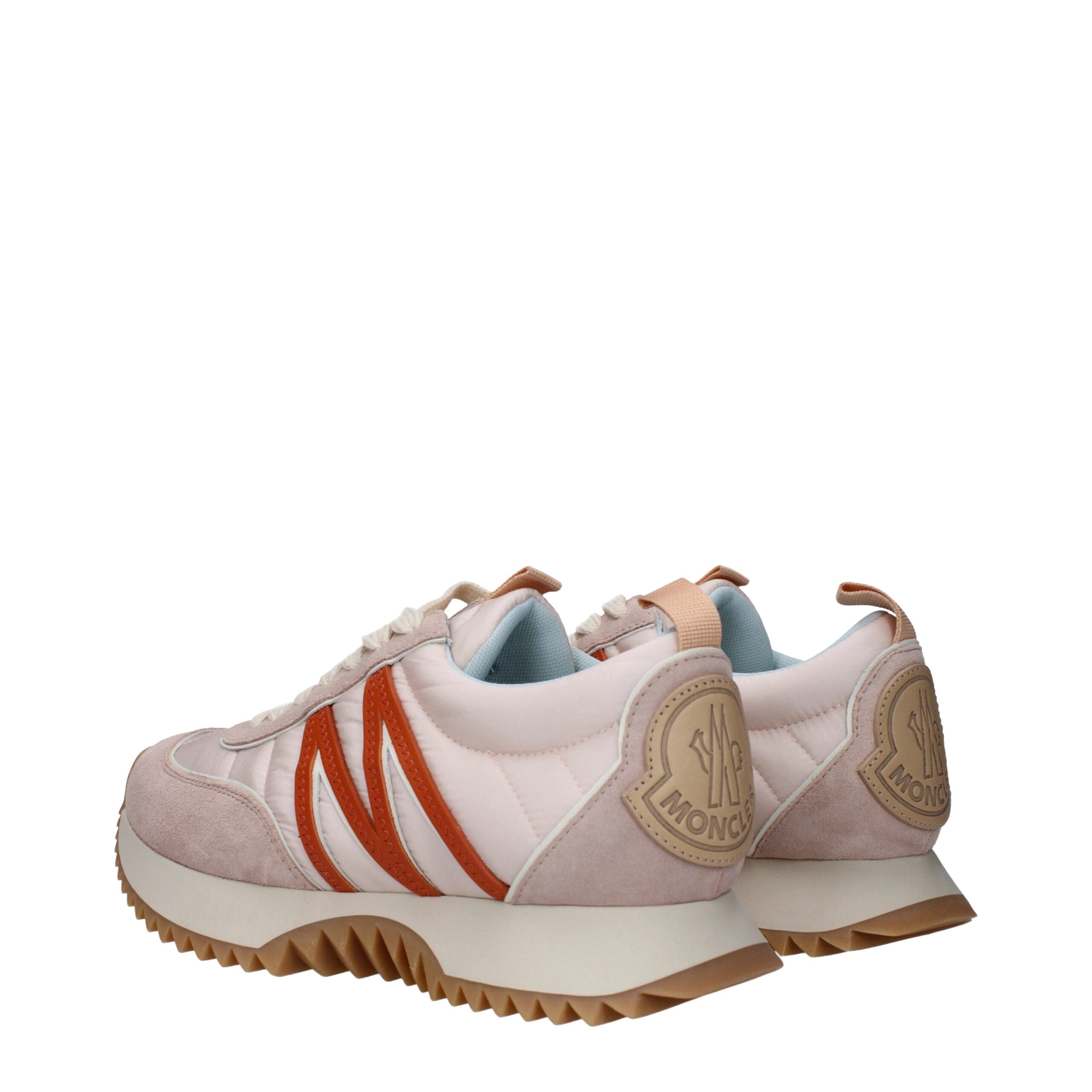 Sneakers Chunky Moncler in Tessuto Rosa Pastello Low Top