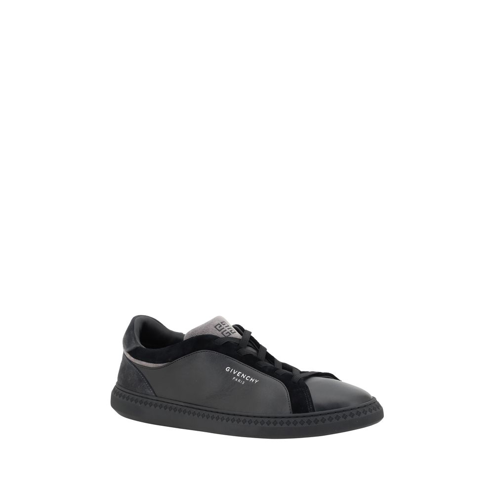 Sneakers Givenchy G Set Nere in Pelle con Chiusura Lacci e Monogramma Impresso
