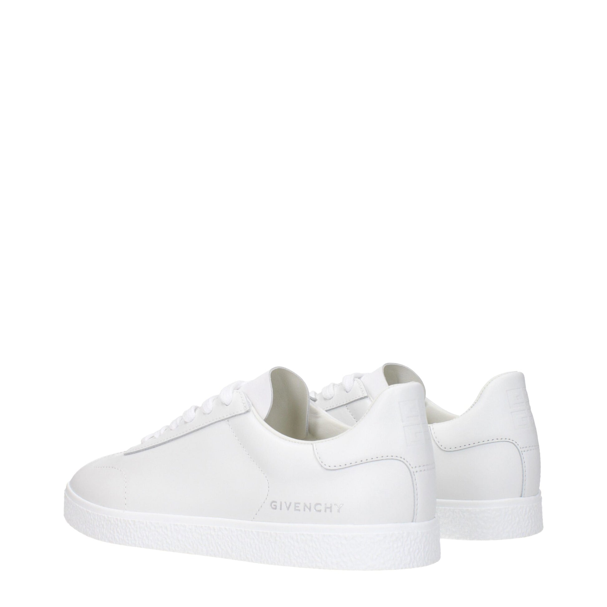 Sneakers Givenchy Low Top Bianche in Pelle con Logo Laterale e Chiusura Lacci