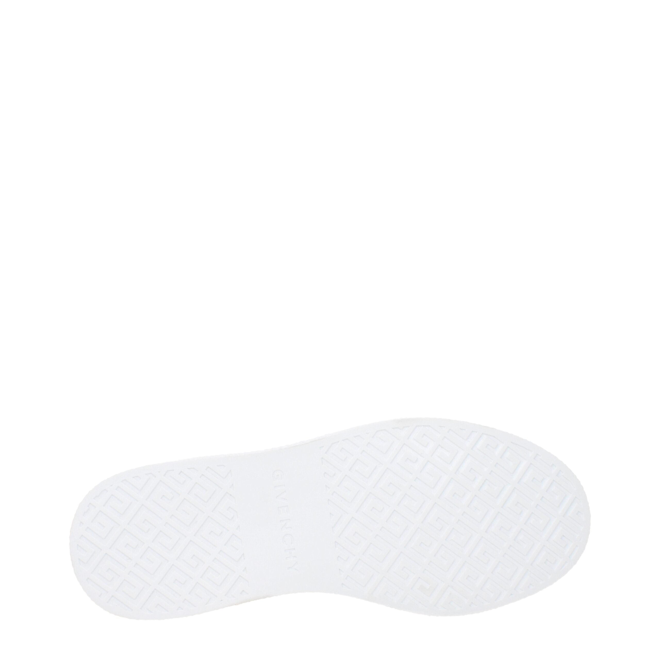 Sneakers Givenchy Low Top Bianche in Pelle con Logo Laterale e Chiusura Lacci