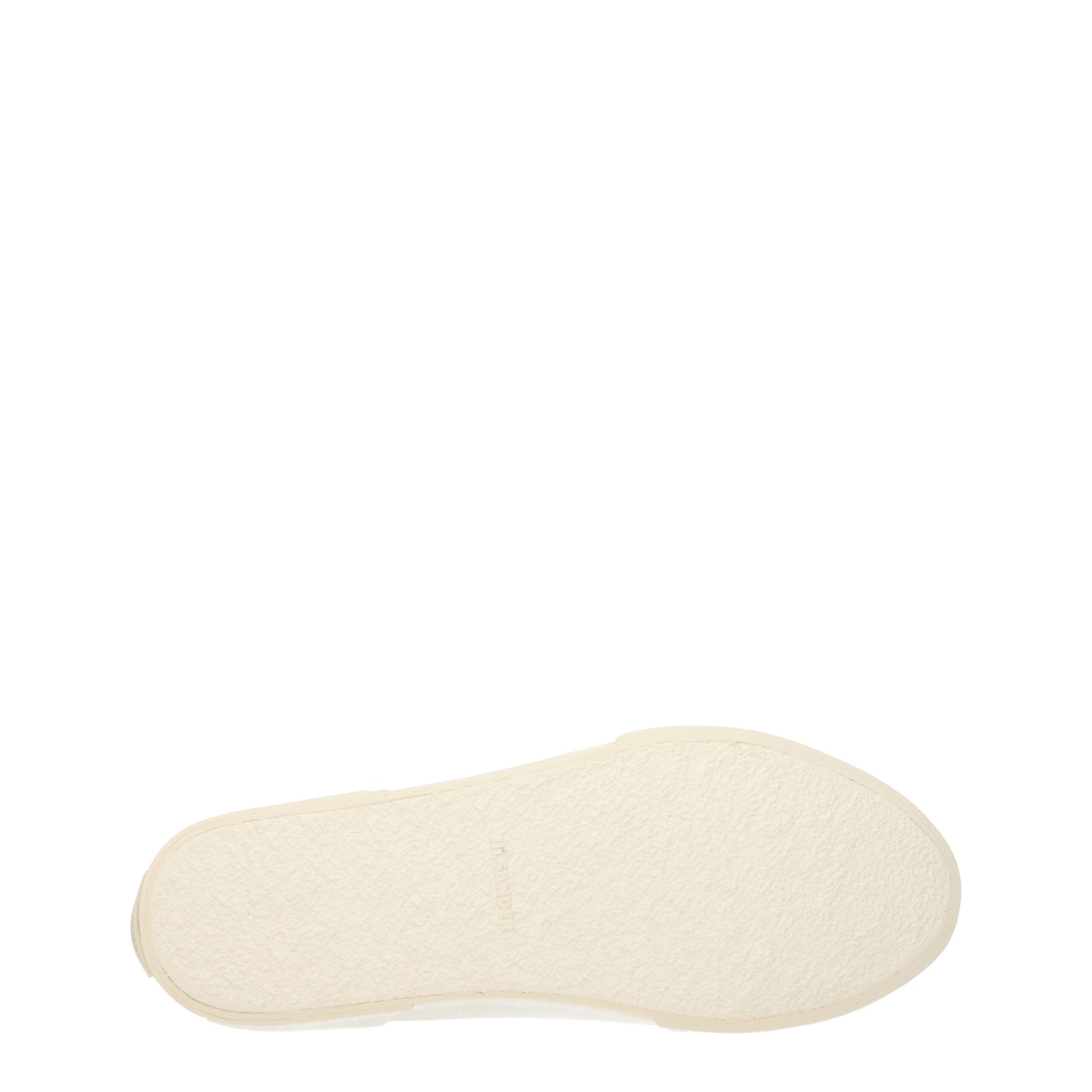 Sneakers High Top Jil Sander in Tessuto Beige Tacco 3.5 cm