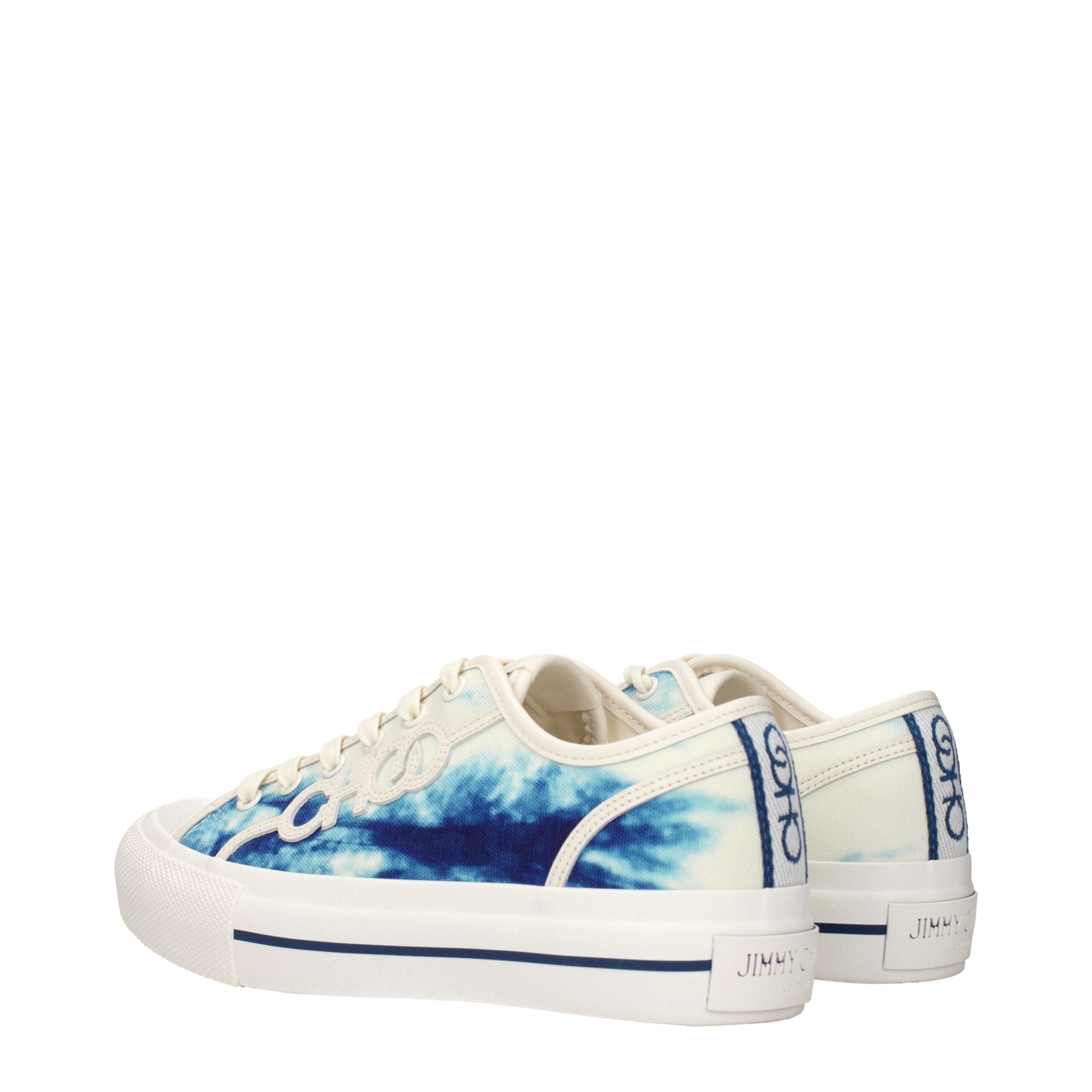 Sneakers Jimmy Choo FENIX LOW in Tessuto Denim Beige Misto