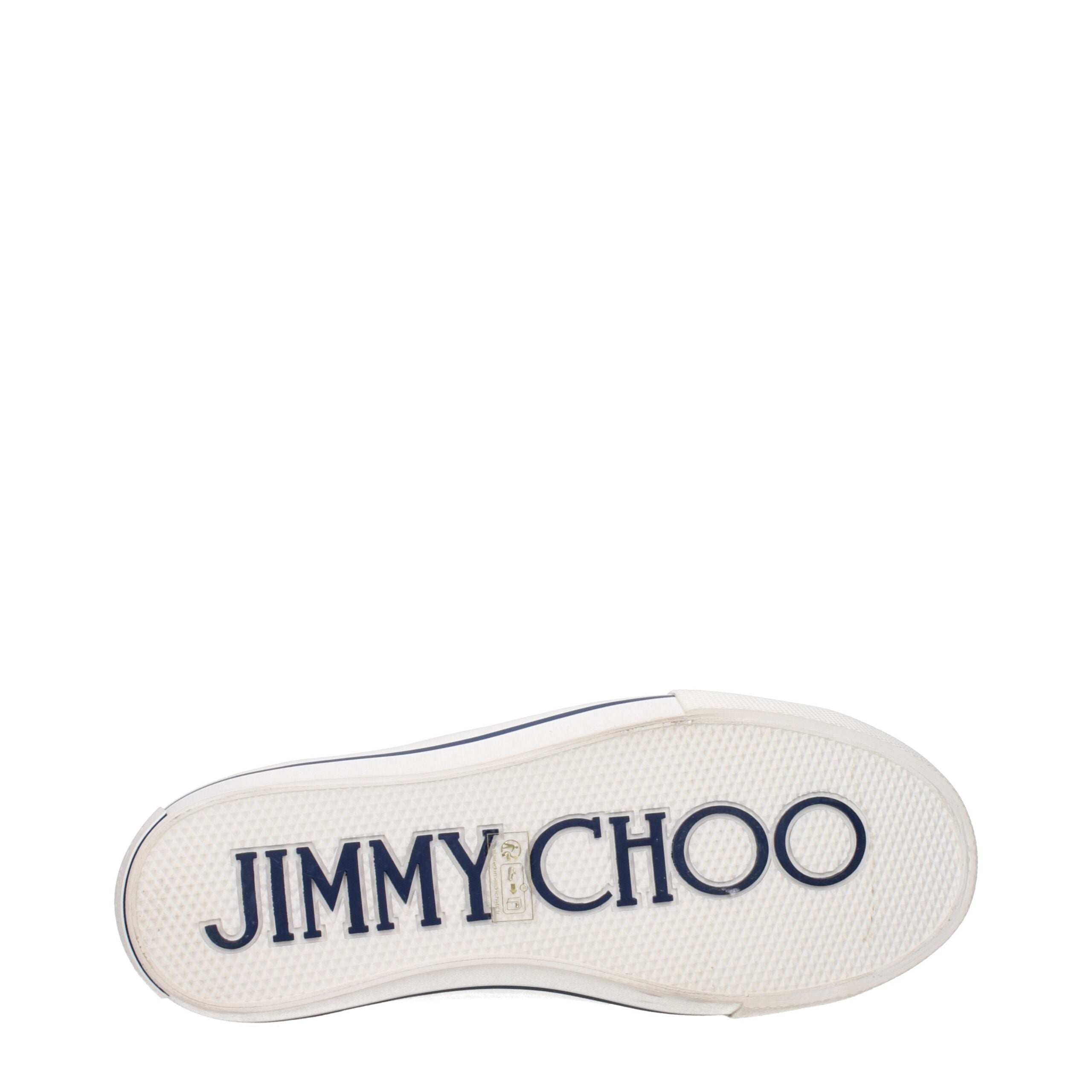 Sneakers Jimmy Choo FENIX LOW in Tessuto Denim Beige Misto