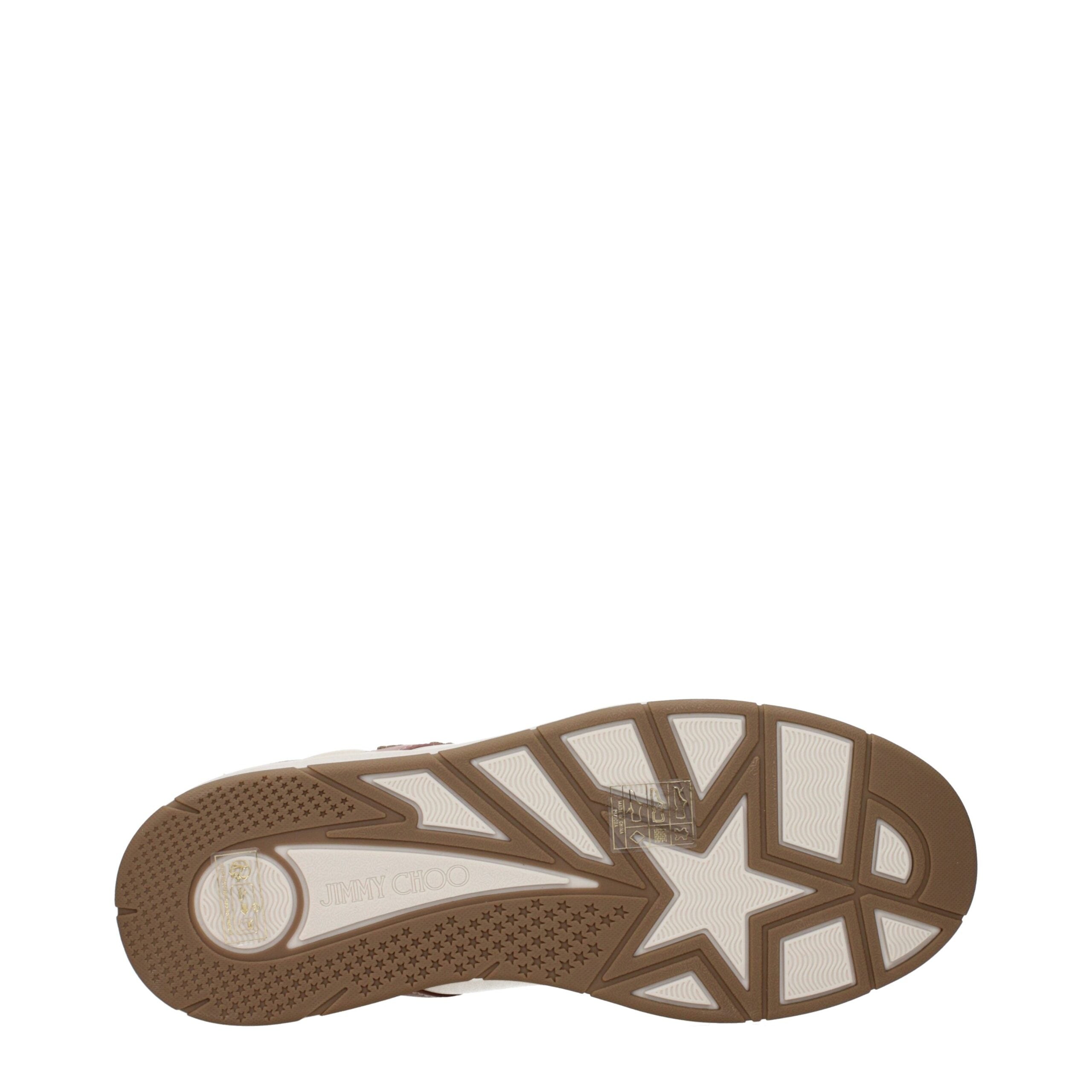 Sneakers Jimmy Choo FLORENT in Pelle Rosa Khaki e Verde