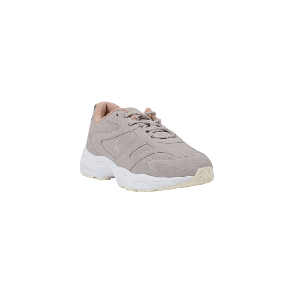 Sneakers Low Top Calvin Klein Jeans RETRO TENNIS in Ecopelle Grigia