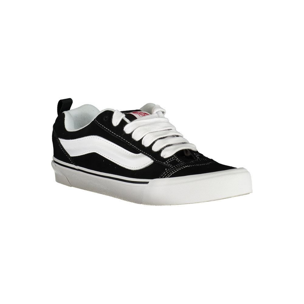 Sneakers Low Top Vans Old Skool in Poliestere/Pelle Nera, Dettagli a Contrasto
