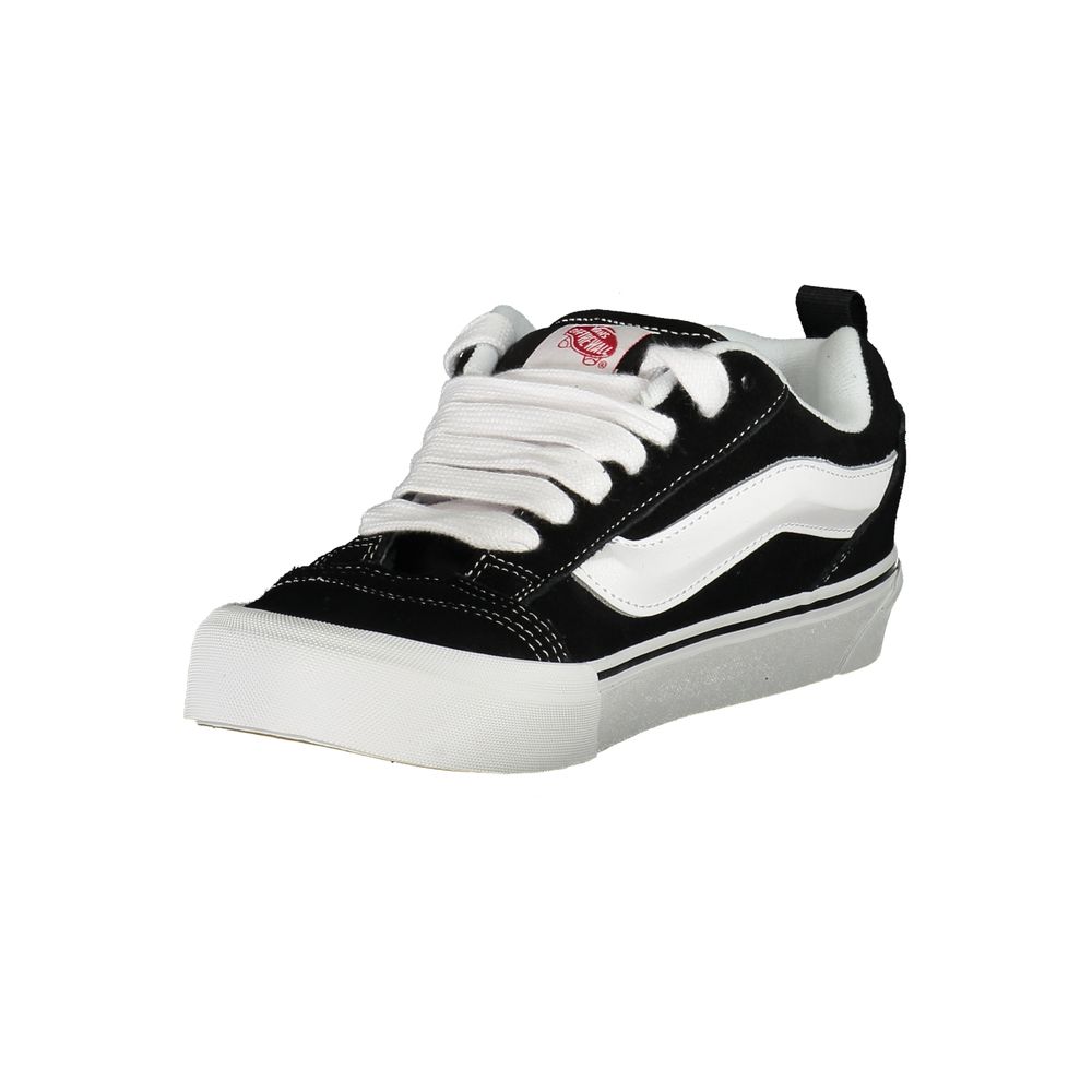 Sneakers Low Top Vans Old Skool in Poliestere/Pelle Nera, Dettagli a Contrasto