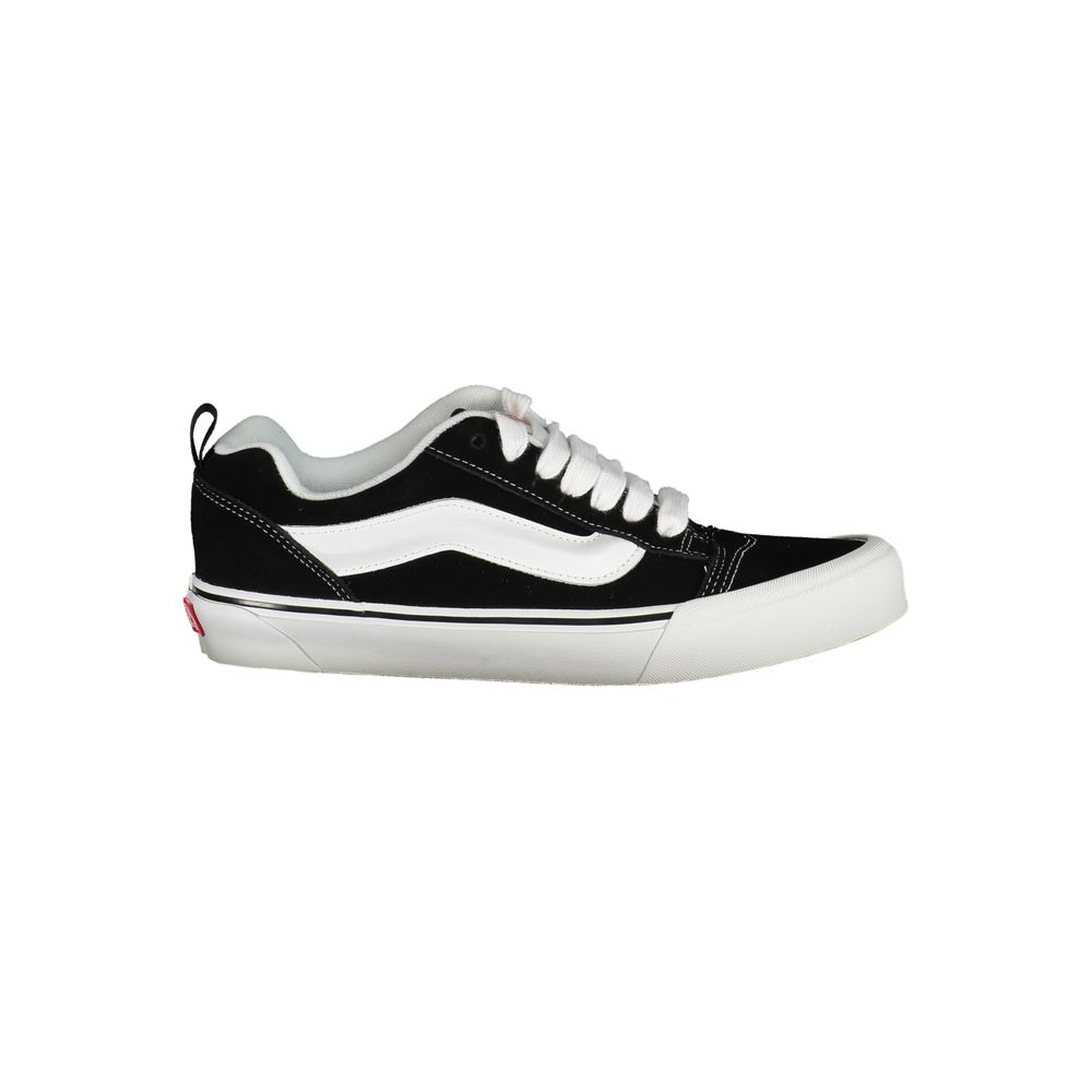 Sneakers Low Top Vans Old Skool in Poliestere/Pelle Nera, Dettagli a Contrasto