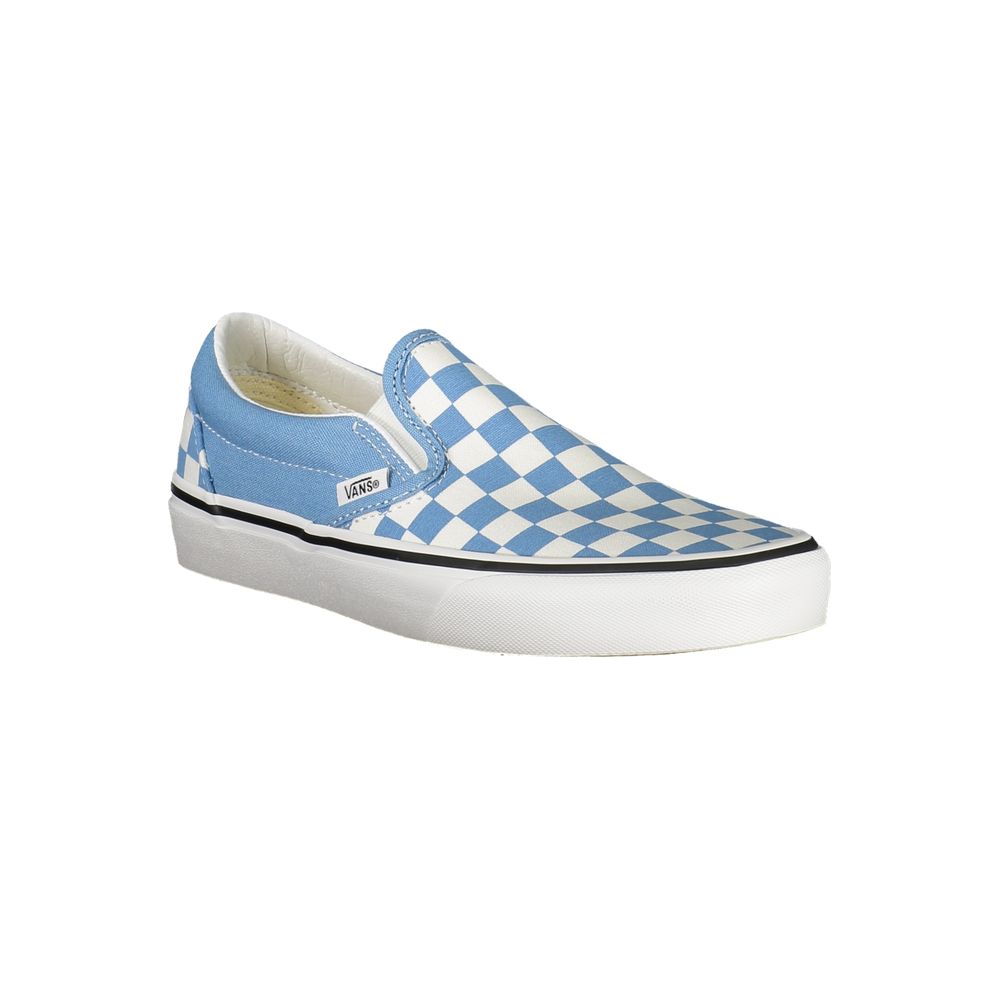 Sneakers Low Top Vans in Misto Poliestere/Pelle Bianca, Dettagli Grigio