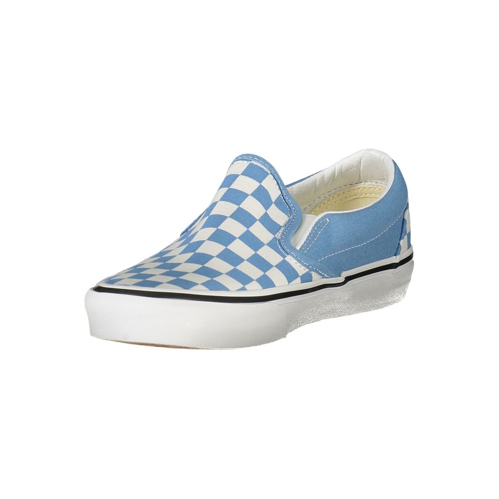 Sneakers Low Top Vans in Misto Poliestere/Pelle Bianca, Dettagli Grigio