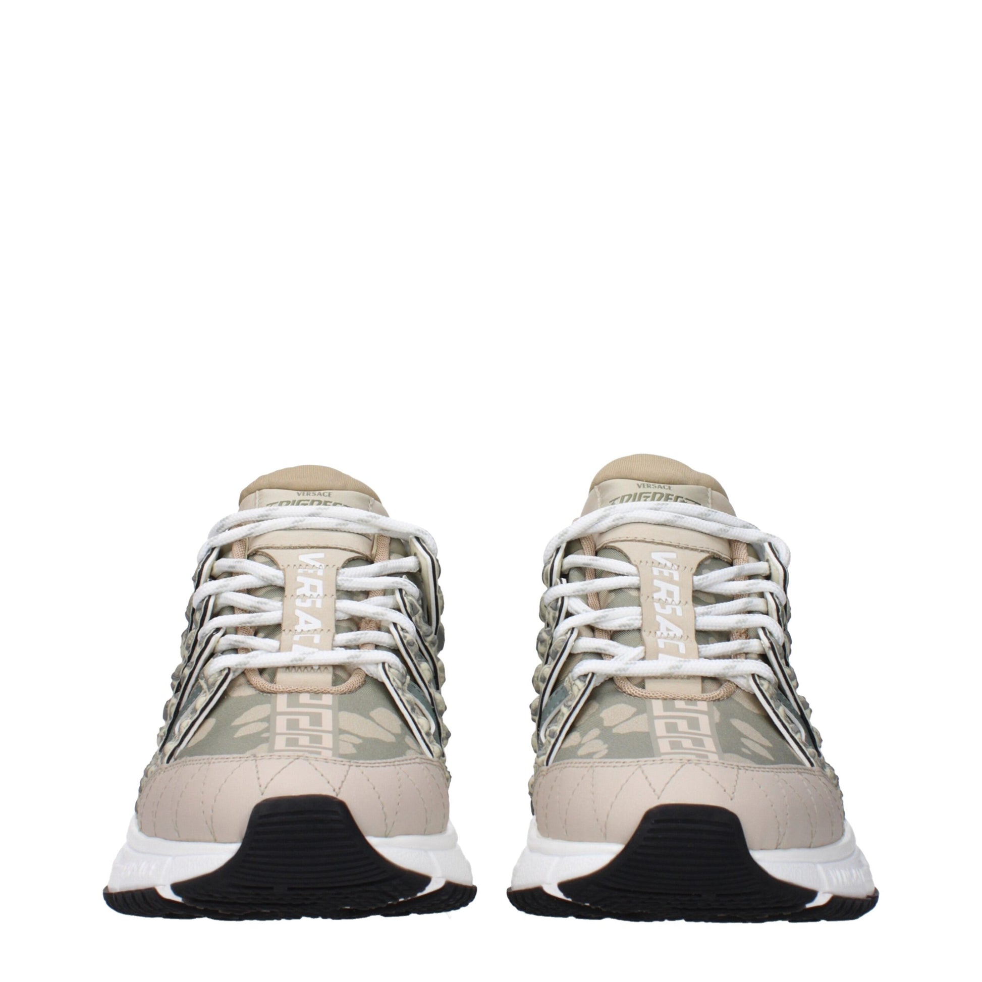 Sneakers Low Top Vans in Tessuto Verde, Tacco 5cm