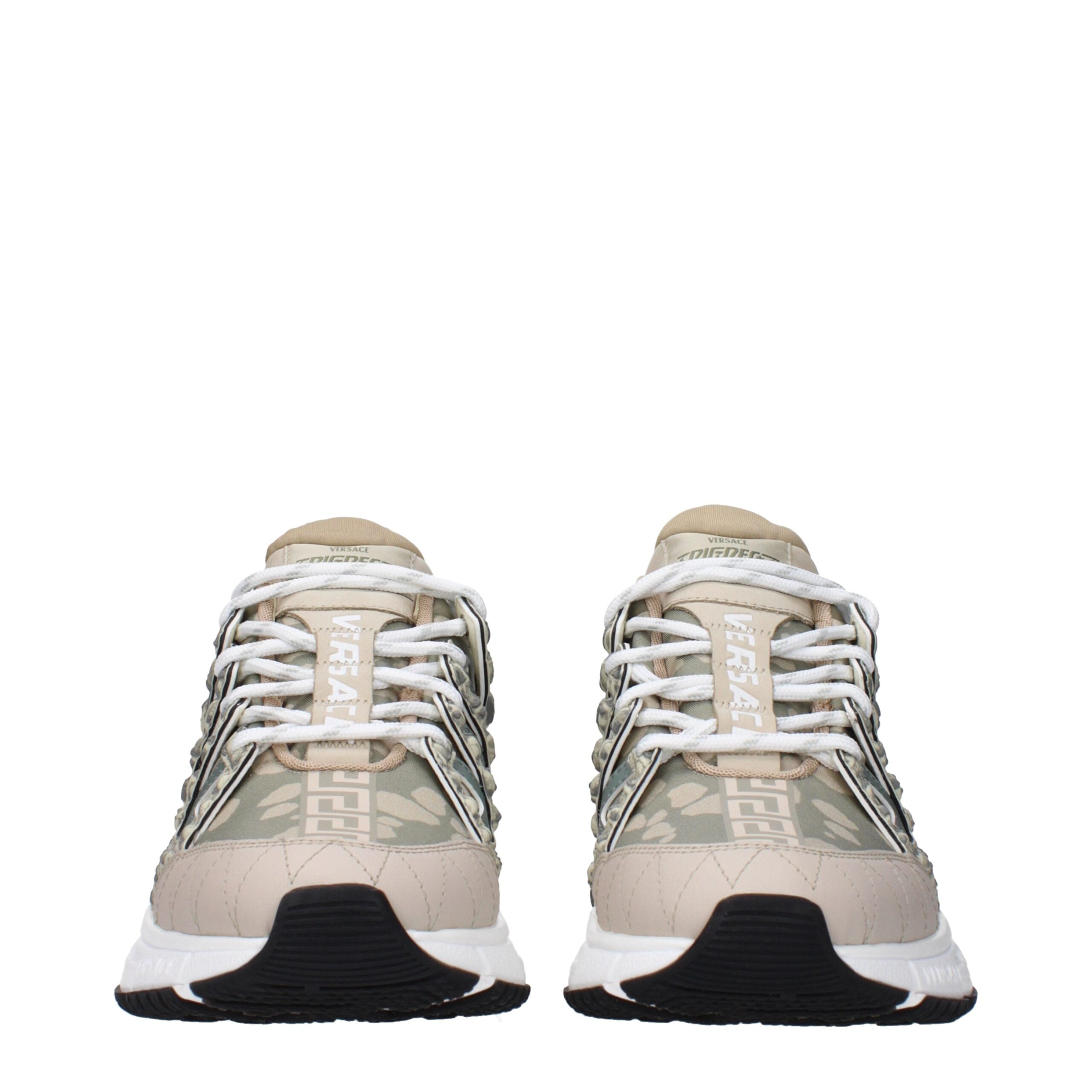 Sneakers Low Top Vans in Tessuto Verde, Tacco 5cm