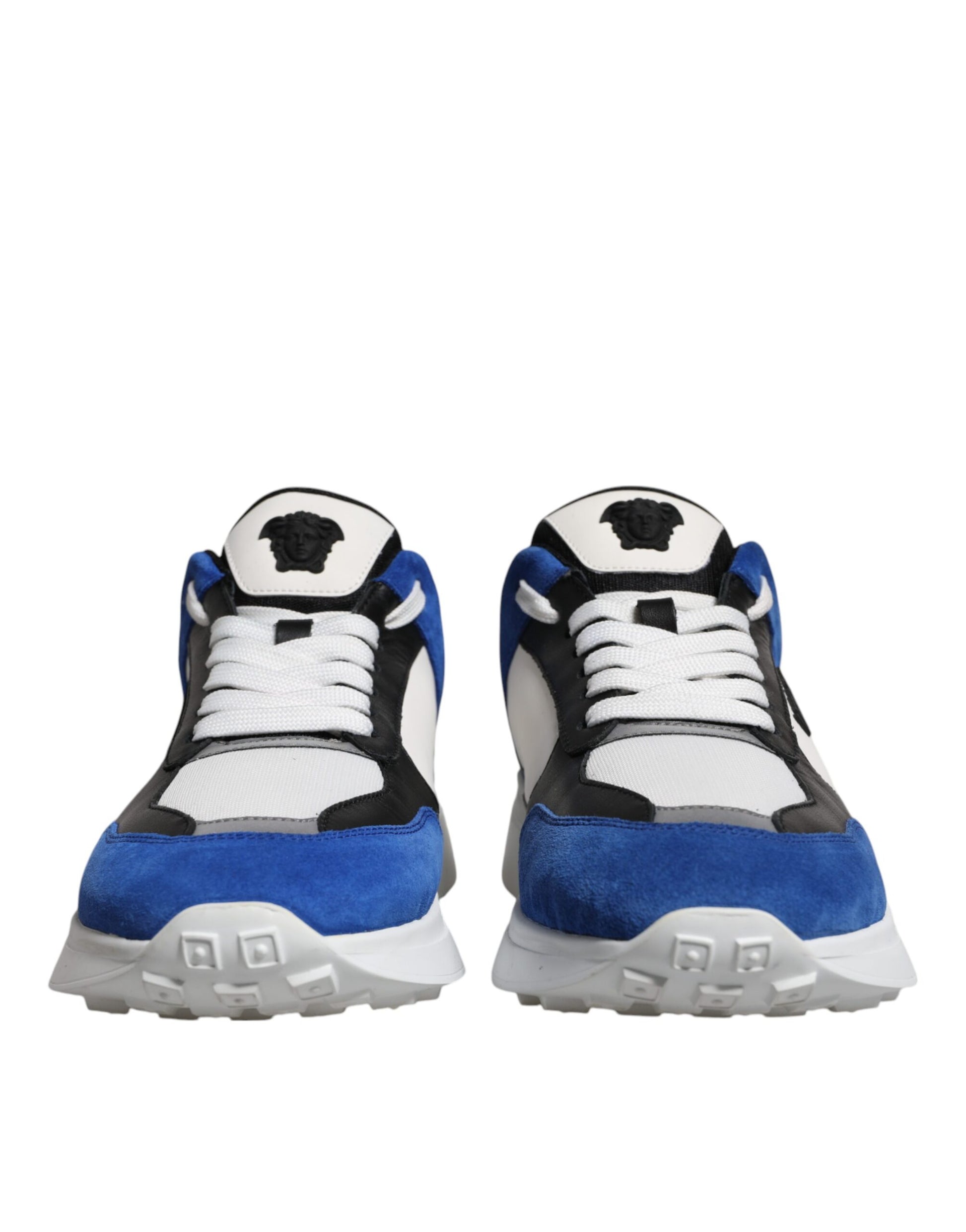 Sneakers Low Top Versace Canvas Quad Medusa in Tessuto Multicolor