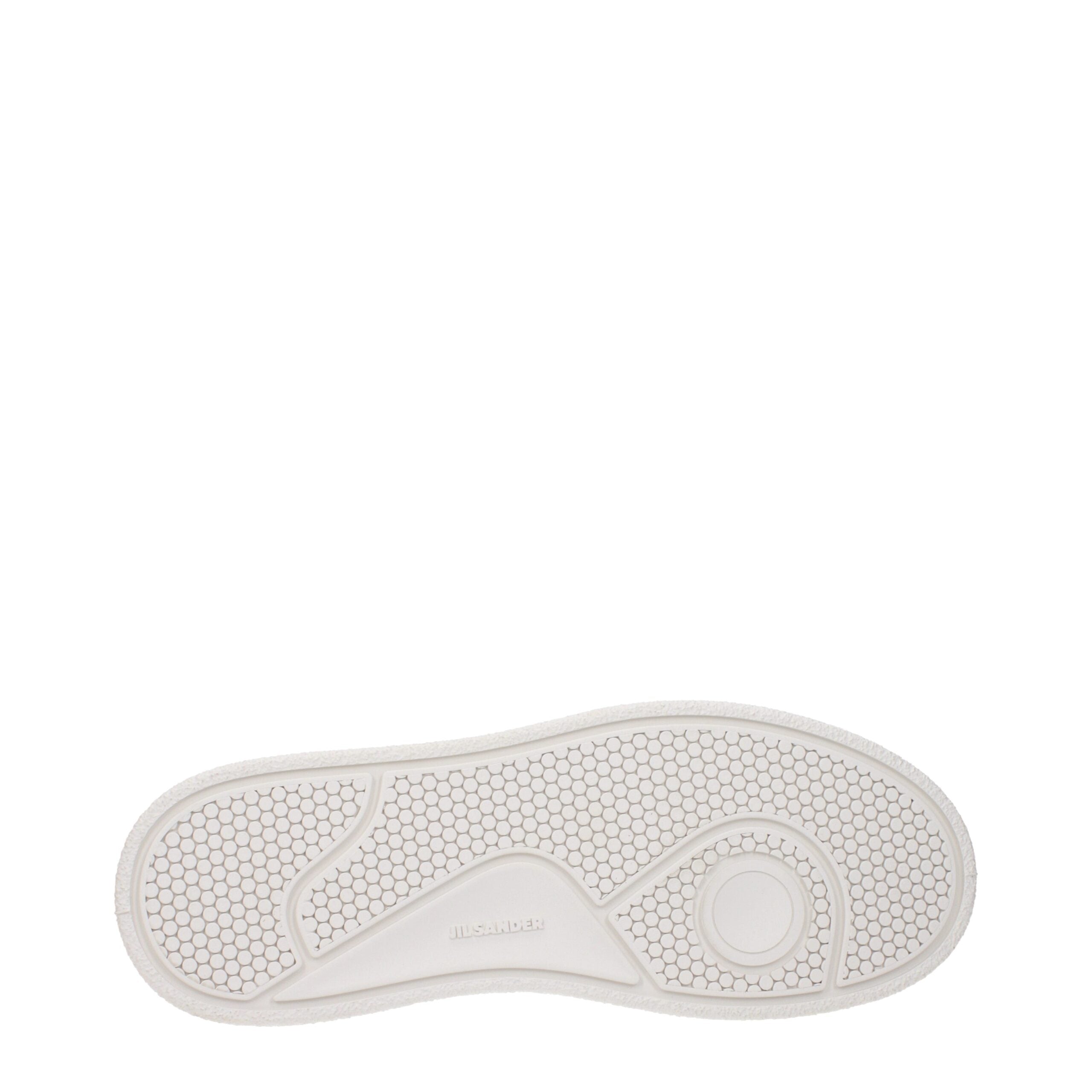 Sneakers Platform Jil Sander in Vera Pelle Bianca