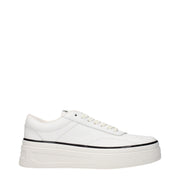 Sneakers Platform Jil Sander in Vera Pelle Bianca