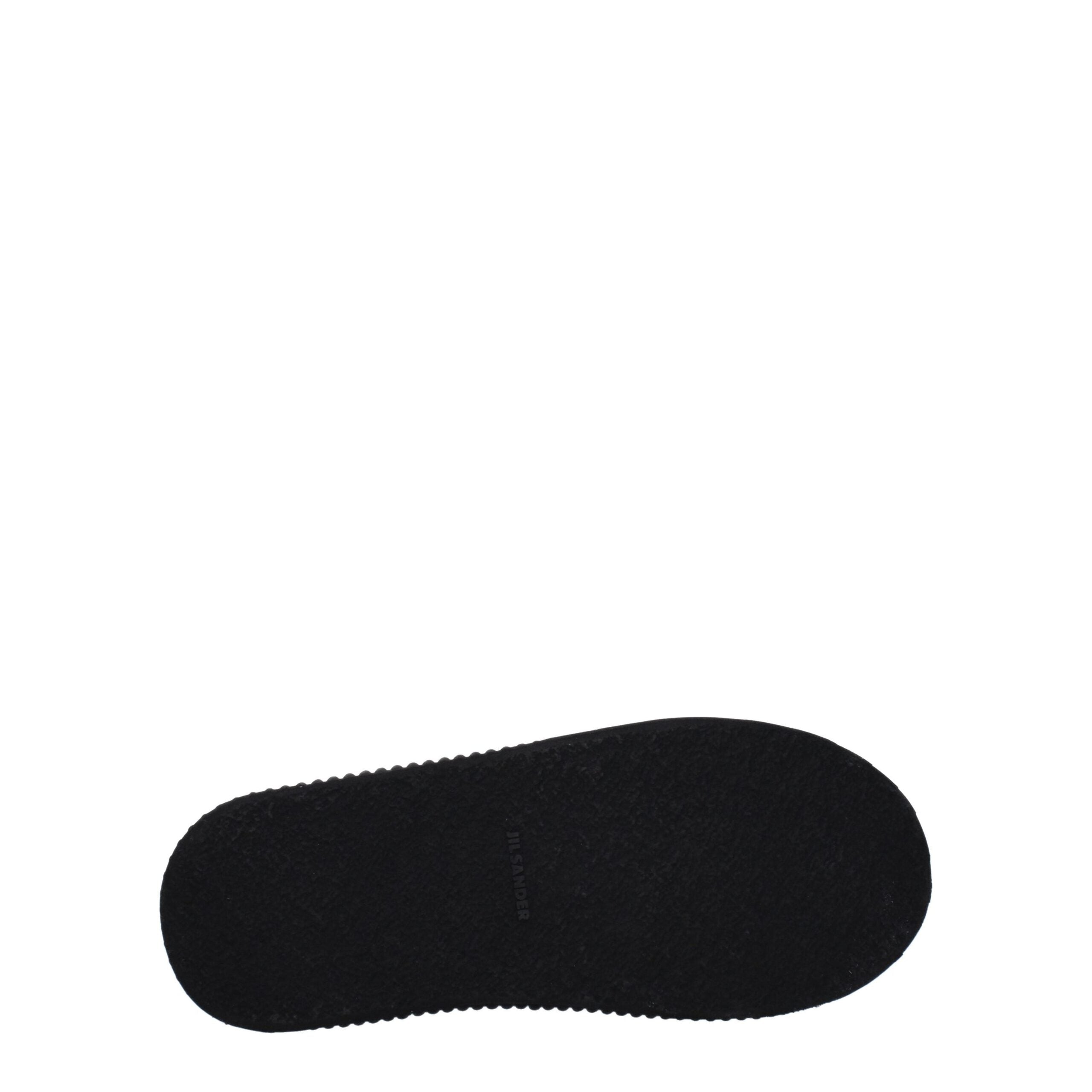 Sneakers Platform Uomo Jil Sander in Tessuto Nero