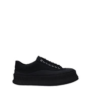 Sneakers Platform Uomo Jil Sander in Tessuto Nero