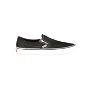 Sneakers Slip-On Vans in Poliestere/Poliuretano Nero, Dettagli a Contrasto