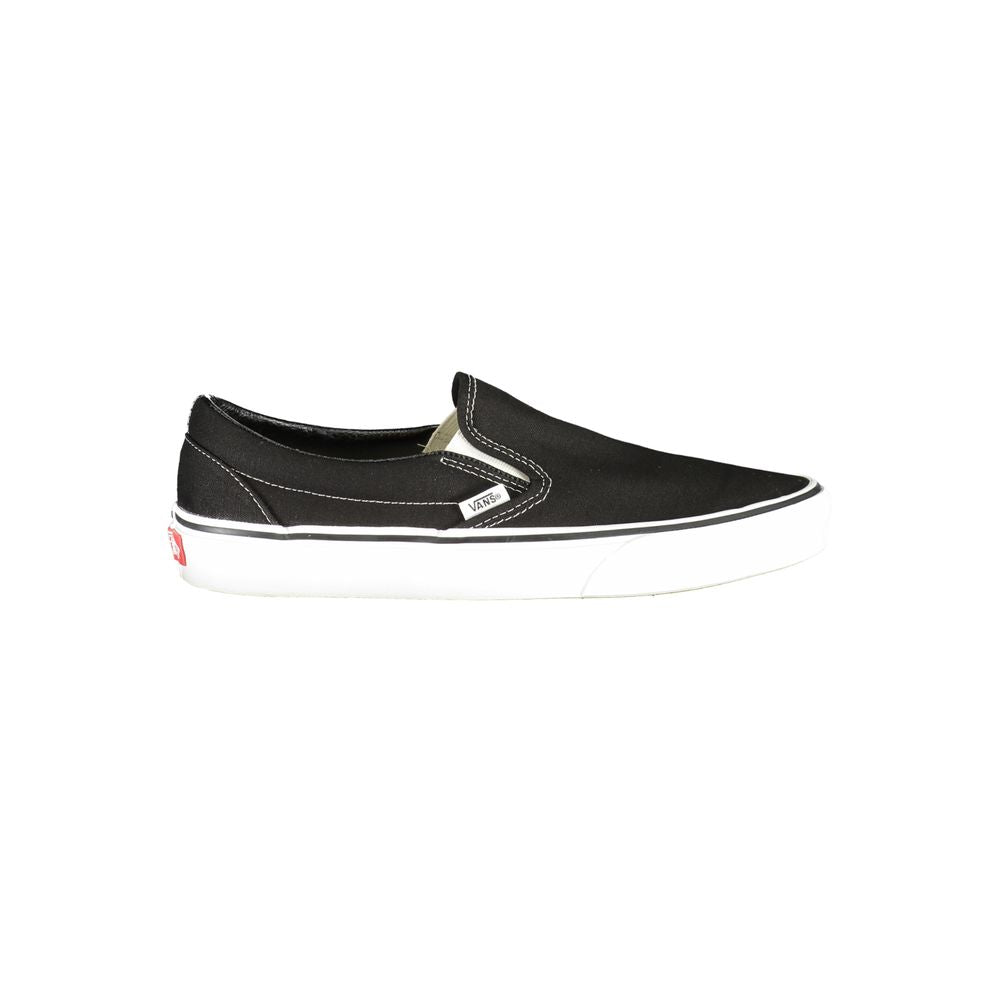 Sneakers Slip-On Vans in Poliestere/Poliuretano Nero, Dettagli a Contrasto