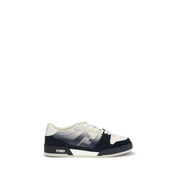 Sneakers Uomo Fendi Match Low Top in Pelle di Vitello e Suede, Logo FF