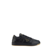 Sneakers Uomo Prada Downtown in Pelle di Vitello Nera Perforata