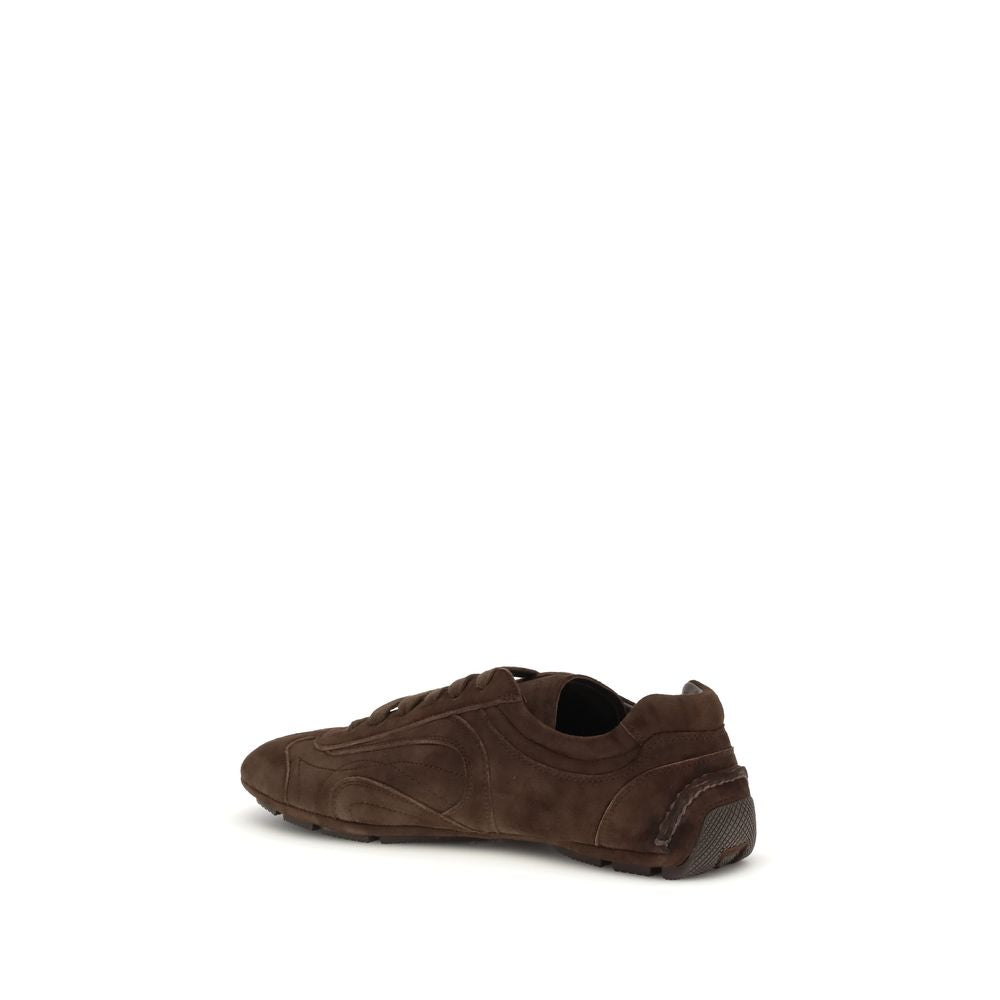 Sneakers Uomo Prada Monte Carlo Re-Edition in Suede Marrone