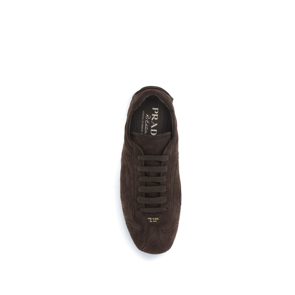 Sneakers Uomo Prada Monte Carlo Re-Edition in Suede Marrone