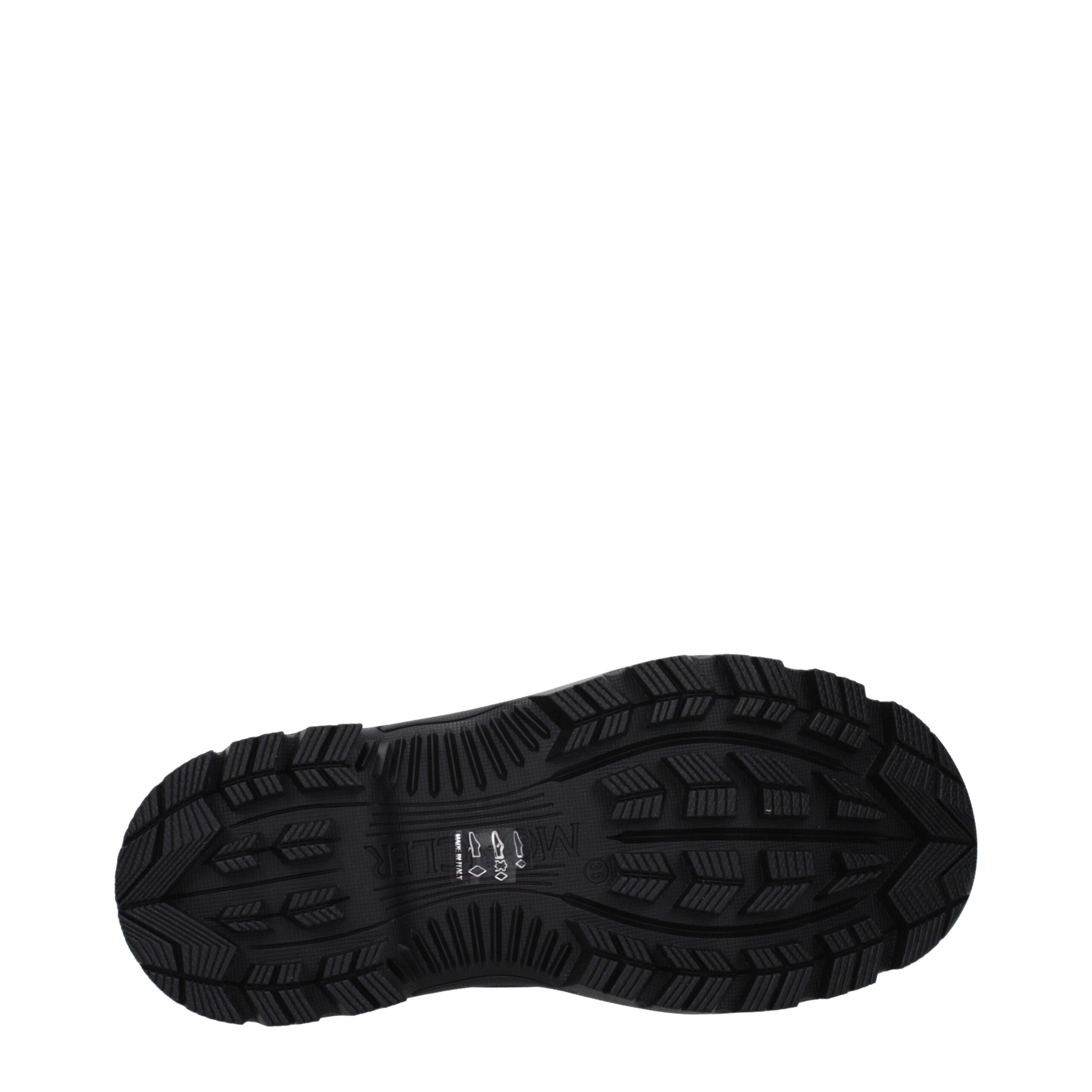 Stivaletti Moncler in Gomma Nera con Dettaglio Logo