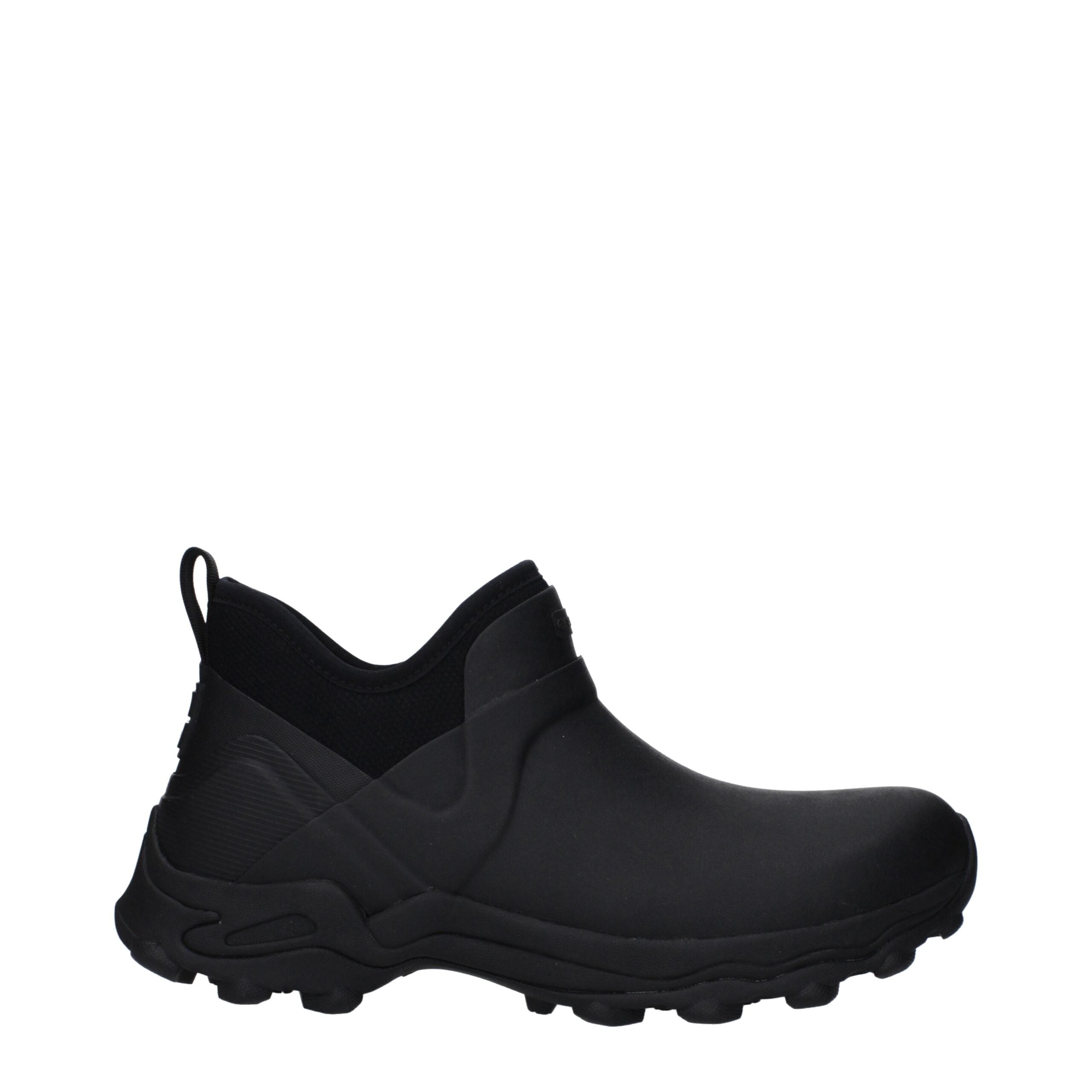 Stivali Givenchy Ankle Boots Neri in Gomma con Logo Frontale e Suola Chunky