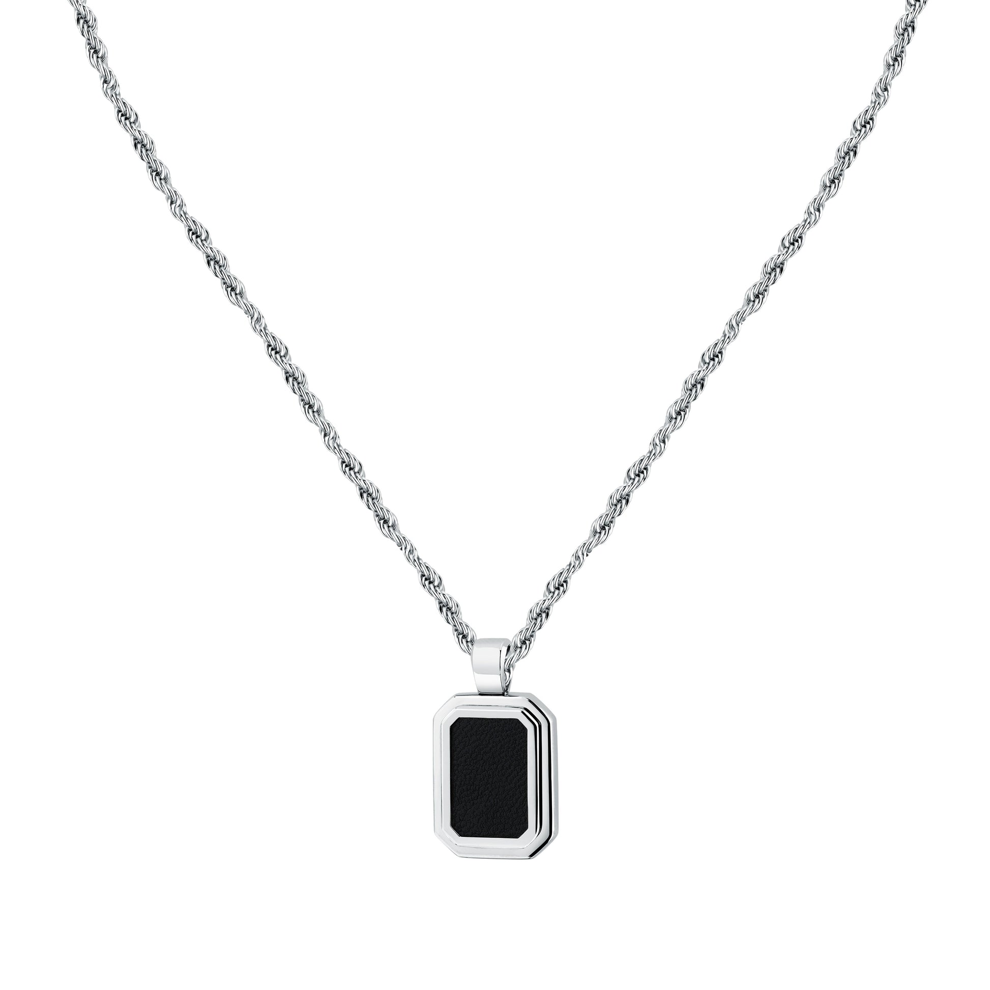 Trussardi T-Leather Men's Necklace Tjaxz15