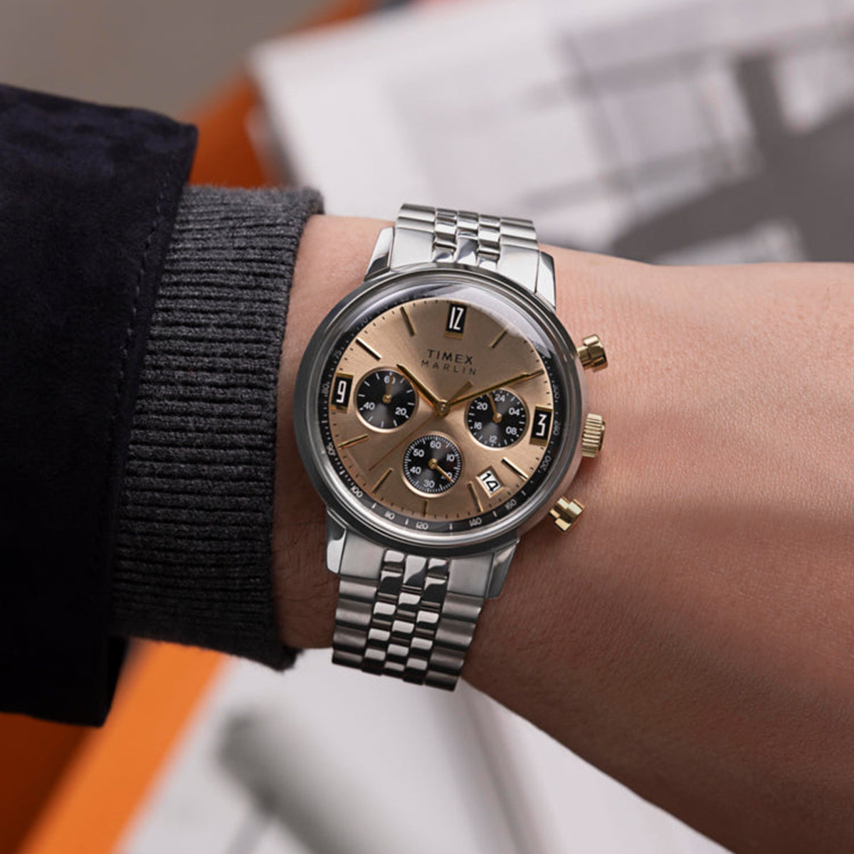 Timex Q Reissue TW2W60100 Vintage Steel