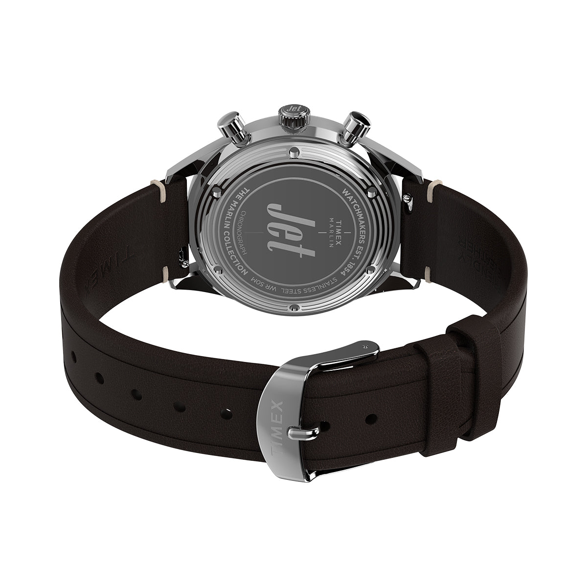 Timex Chronograph TW2Y24700 Indiglo Blue Leather