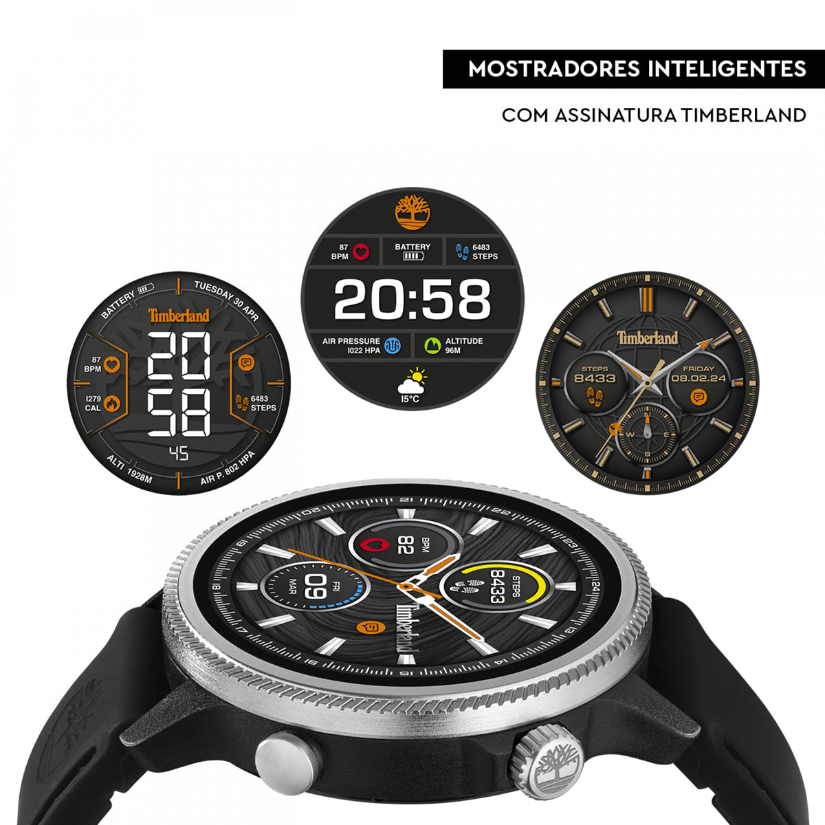 Timberland Multifunzione TDIGB0064501-SET Acciaio Nero