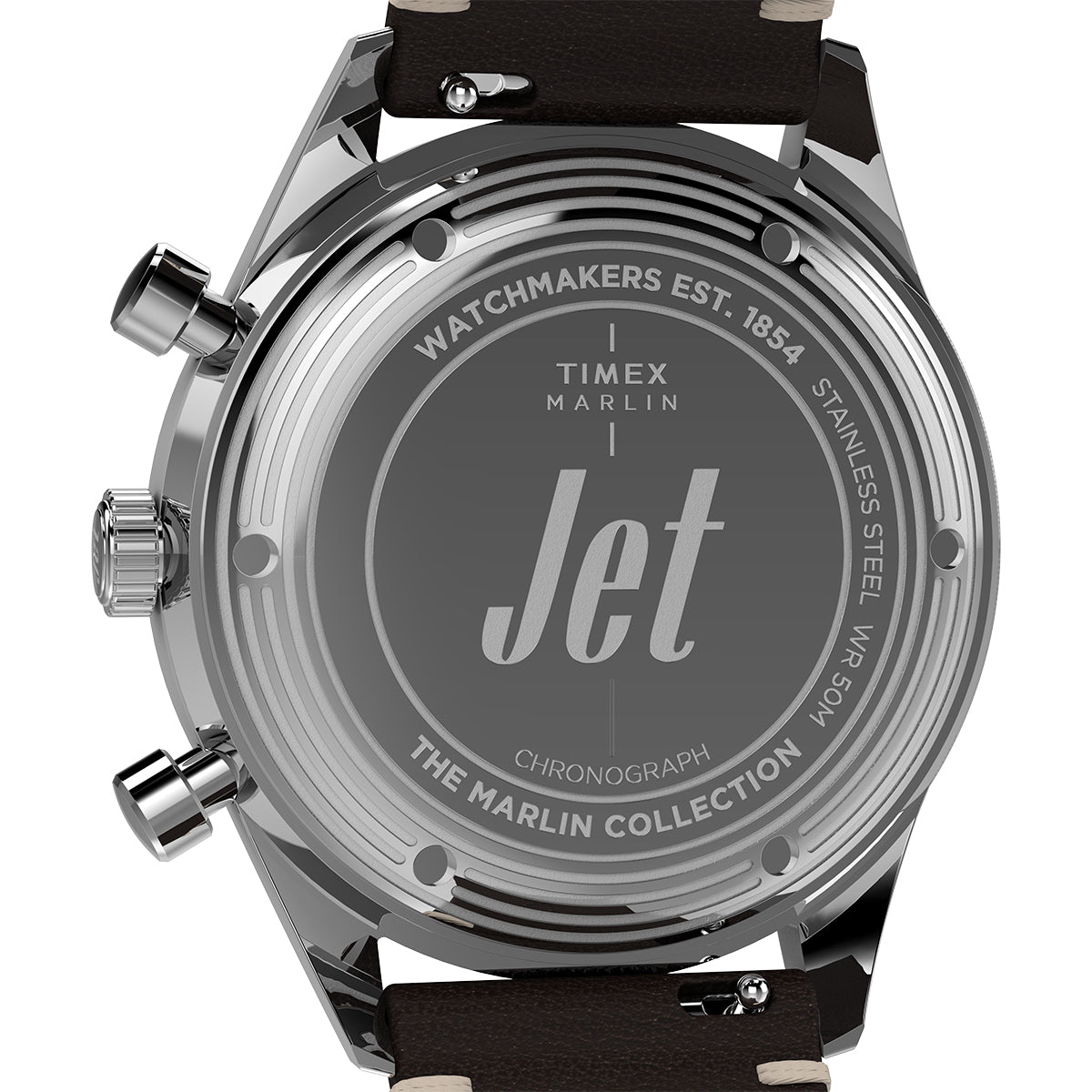 Timex Chronograph TW2Y24700 Pelle Blu Indiglo