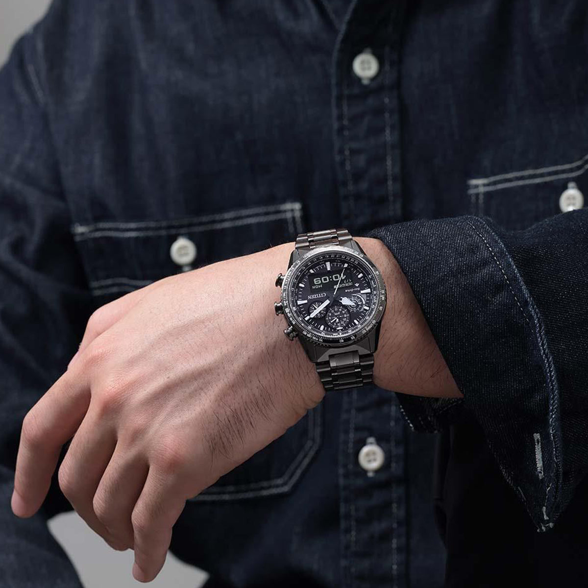 Timex Digital TW2V86500 Cronografo Acciaio Argento