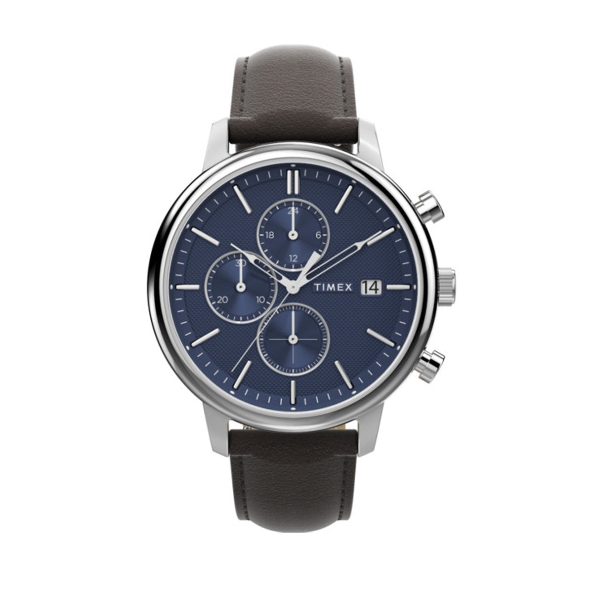 Timex Expedition TW2W76200A Solo Tempo Pelle Indiglo