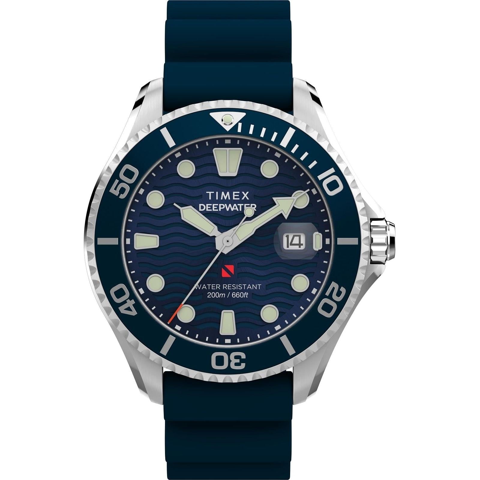 Timex Solo Tempo TW2W81500 Gomma Blu Indiglo