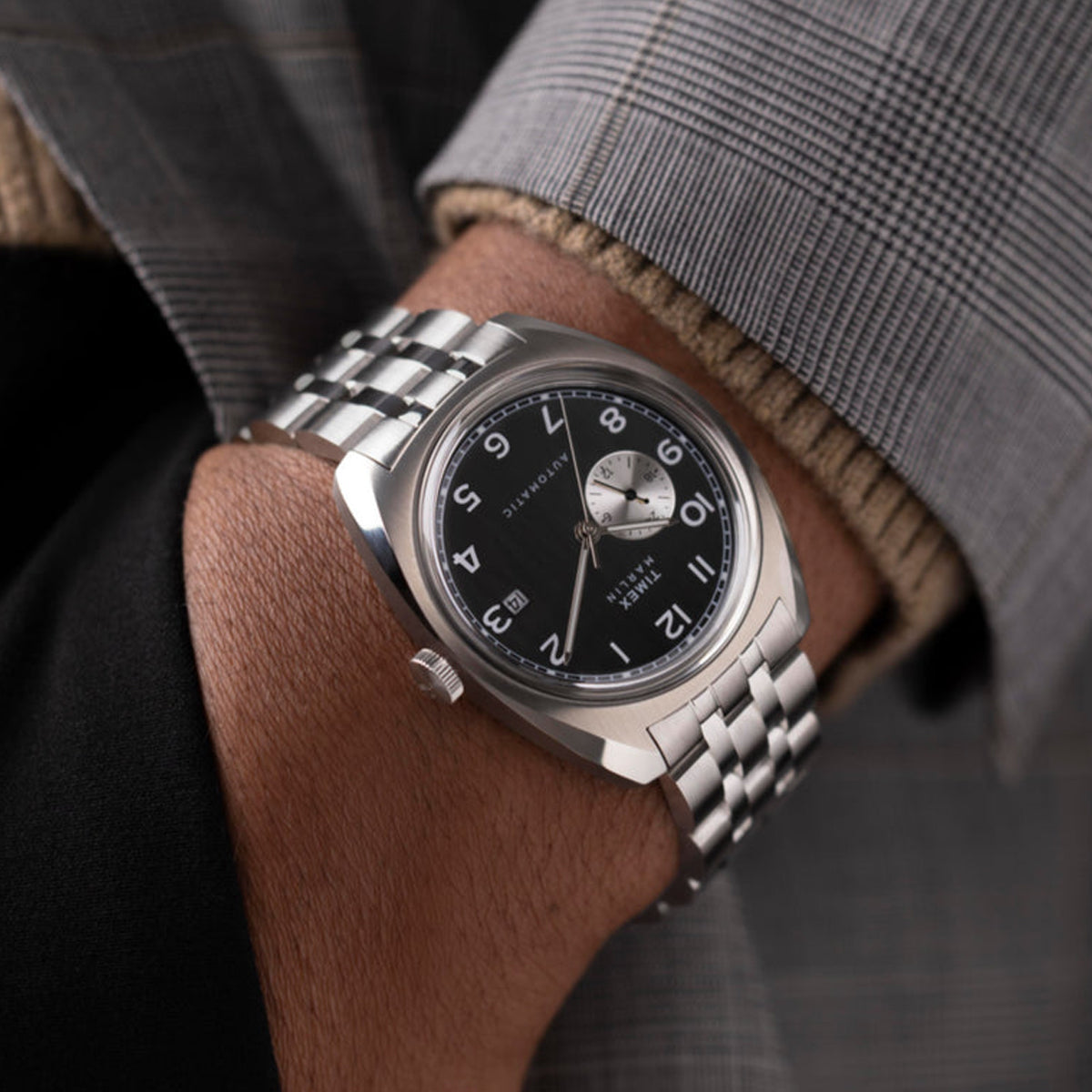 Timex Waterbury TW2W58800 Acciaio Nero Indiglo