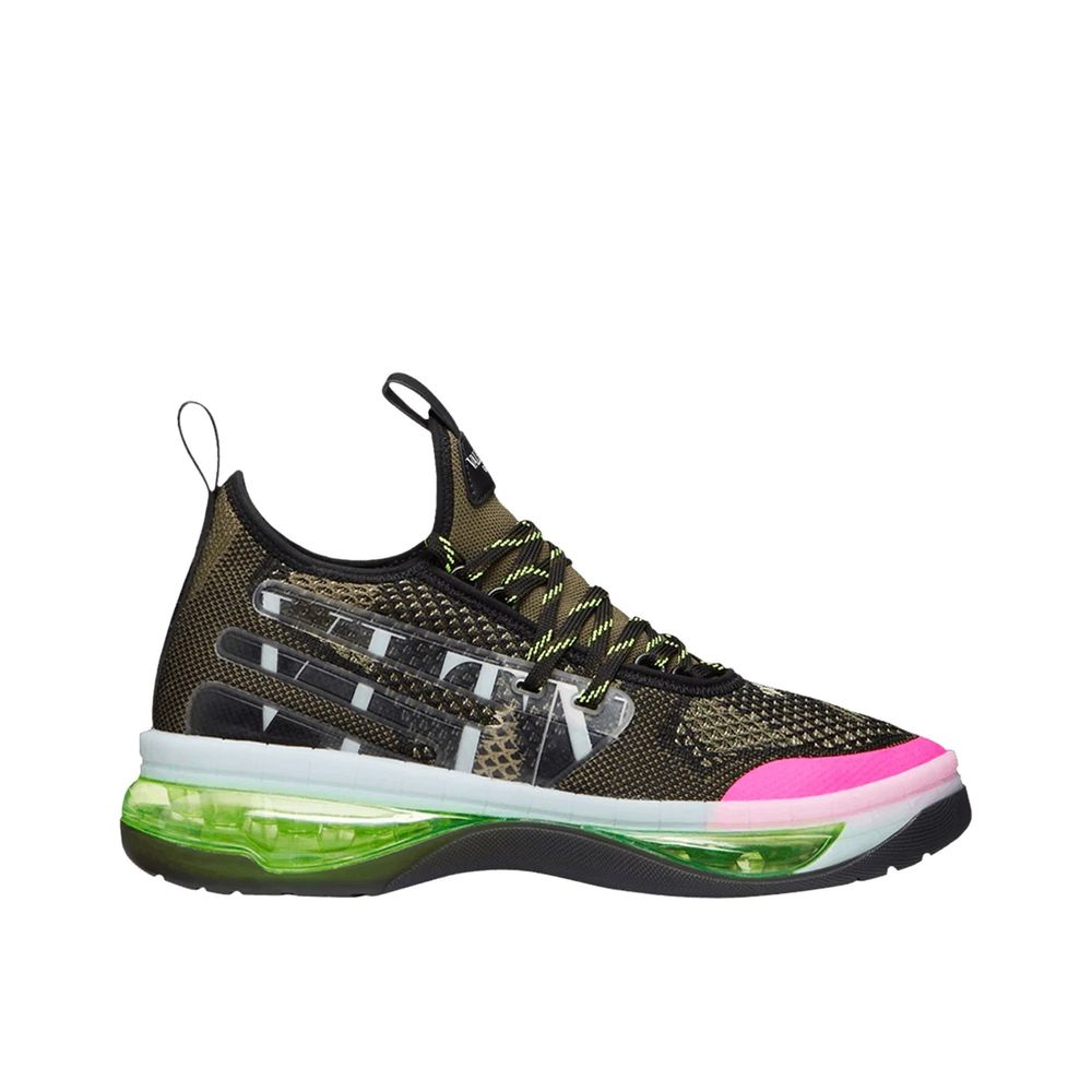 Valentino Garavani Black Fabric Low-Top Sneakers Uomo Suola Trasparente
