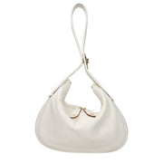 Valentino Garavani Borsa a Mano Beige in Pelle (Logo Laterale)