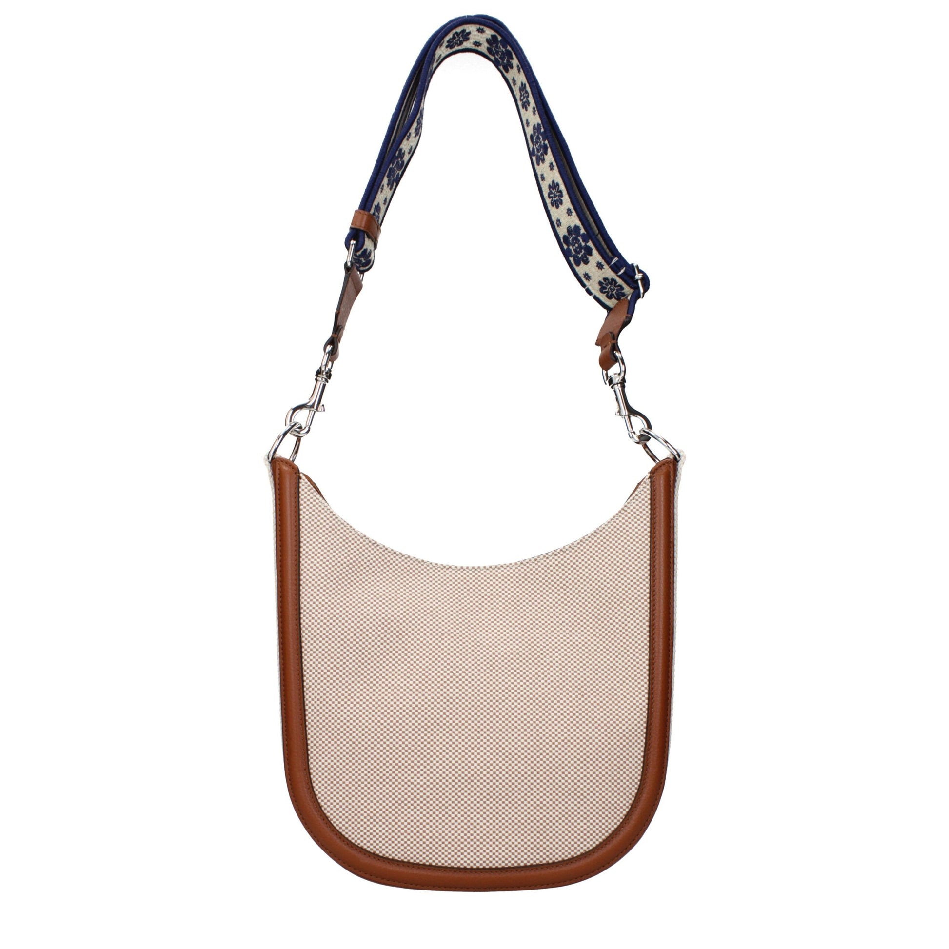 Valentino Garavani Borsa a Tracolla Beige in Tessuto Effetto Vintage